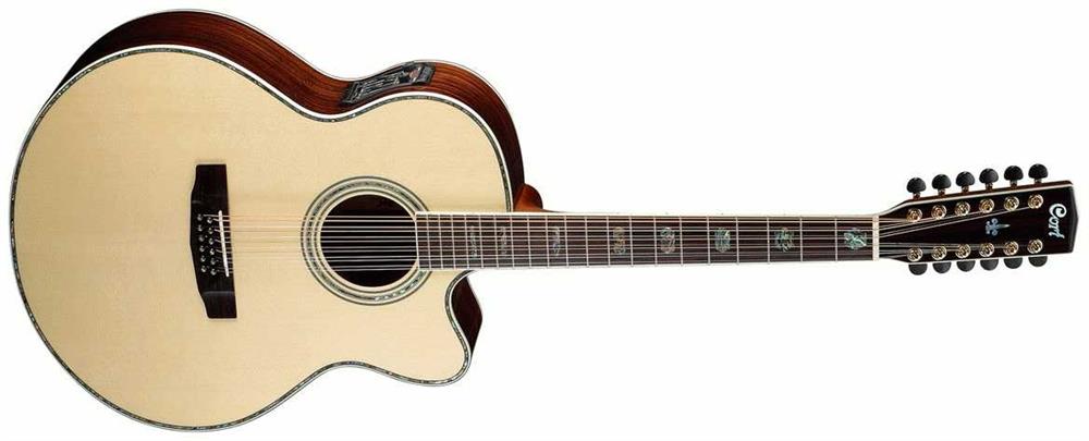 ELEKTRO AKUSTİK GİTAR, 12 TELLİ JUMBO CUTAWAY, NAT