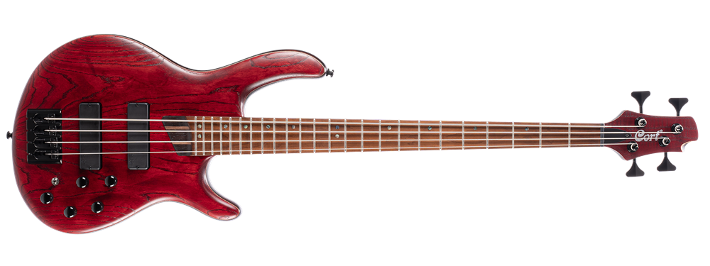 BAS GİTAR, 4 TELLİ OPEN PORE BURGUNDY RED