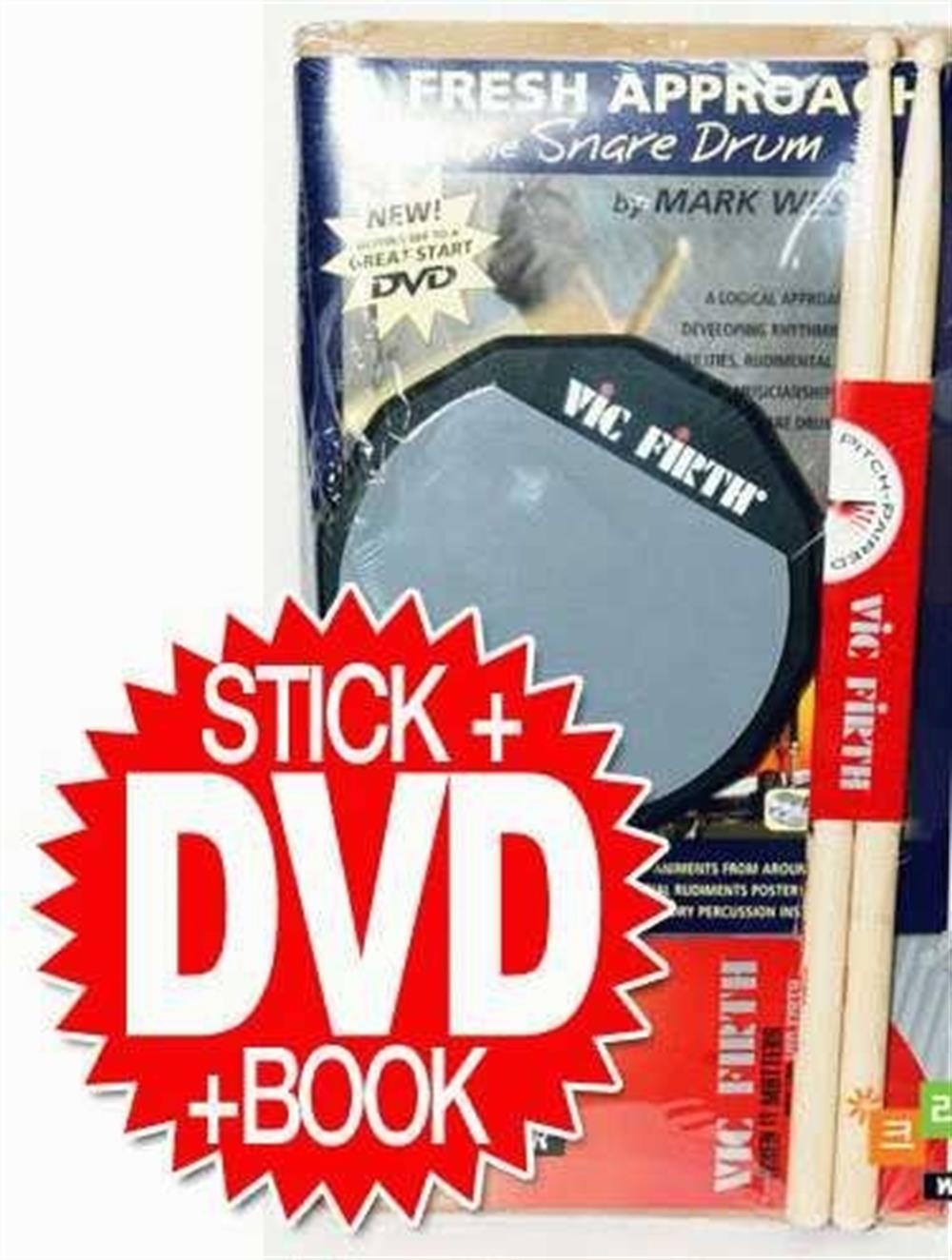PERKUSYON BAŞLANGIÇ SETİ, BAGET SD1, 6'' PAD, DVD,