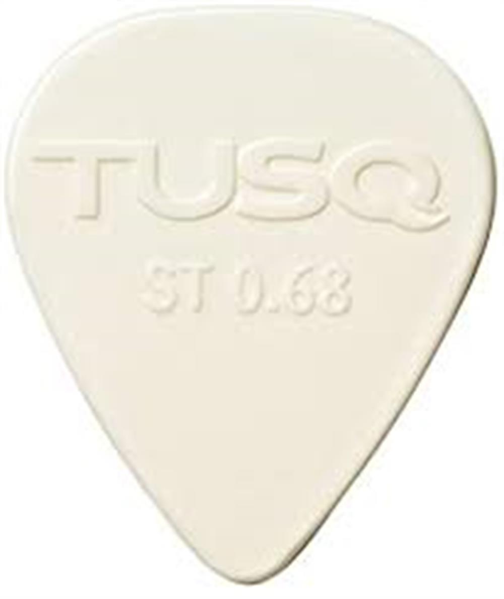 TUSQ Pick 0.68mm White 6 Pack Bright Tone (PENA)