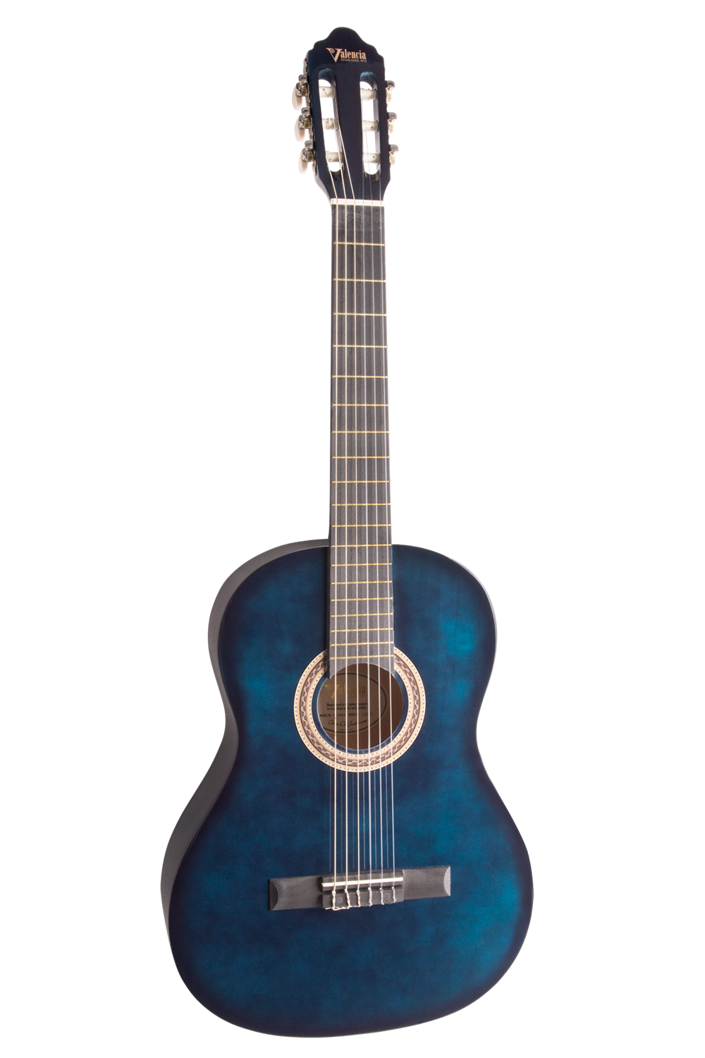 KLASİK GİTAR 4/4 MAVİ SUNBURST SAP ÇELİKLİ