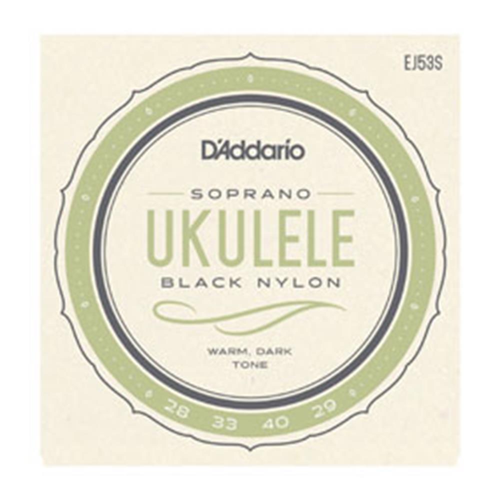 UKULELE TEL SETİ, SOPRANO, BLACK NYLON,